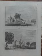 55-56 / De Willersche Kapel Huis Den Ham Gravure uit 1792, Antiek en Kunst, Kunst | Etsen en Gravures, Ophalen of Verzenden