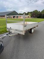 Plateau aanhanger enkelas 750kg L3.00m B1.50m, Ophalen of Verzenden, Zo goed als nieuw