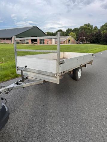 Plateau aanhanger enkelas 750kg L3.00m B1.50m beschikbaar voor biedingen
