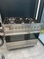 Gasfornuis boretti 90 cm, 60 cm of meer, Ophalen of Verzenden, Zo goed als nieuw, Gas