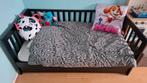 Peuterbed zwart, 70 tot 85 cm, Zo goed als nieuw, Matras, 140 tot 160 cm