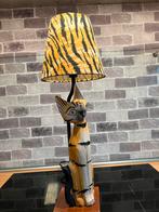 Lamp met (houten) kat, Huis en Inrichting, Ophalen of Verzenden, Minder dan 50 cm