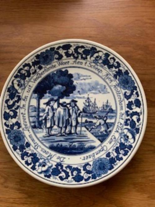 Set Delfts blauwe borden, thema tabakshandel, Antiek en Kunst, Antiek | Wandborden en Tegels, Ophalen