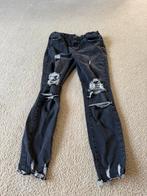 Zwarte ripped skinny jeans van Queen Hearts, maat 44, Zwart, Ophalen of Verzenden, Zo goed als nieuw, W33 - W36 (confectie 42/44)