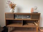 Vintage weltfunk radiomeubel dressoir, Minder dan 50 cm, Gebruikt, Ophalen, Met klep(pen)