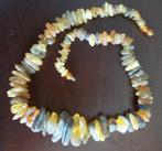 Antieke ketting collier ruwe barnsteen, Ophalen of Verzenden, Overige materialen, Ketting