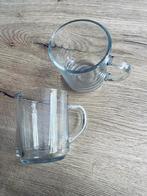 2 theeglazen, Glas of Glazen, Ophalen of Verzenden, Overige stijlen, Glas