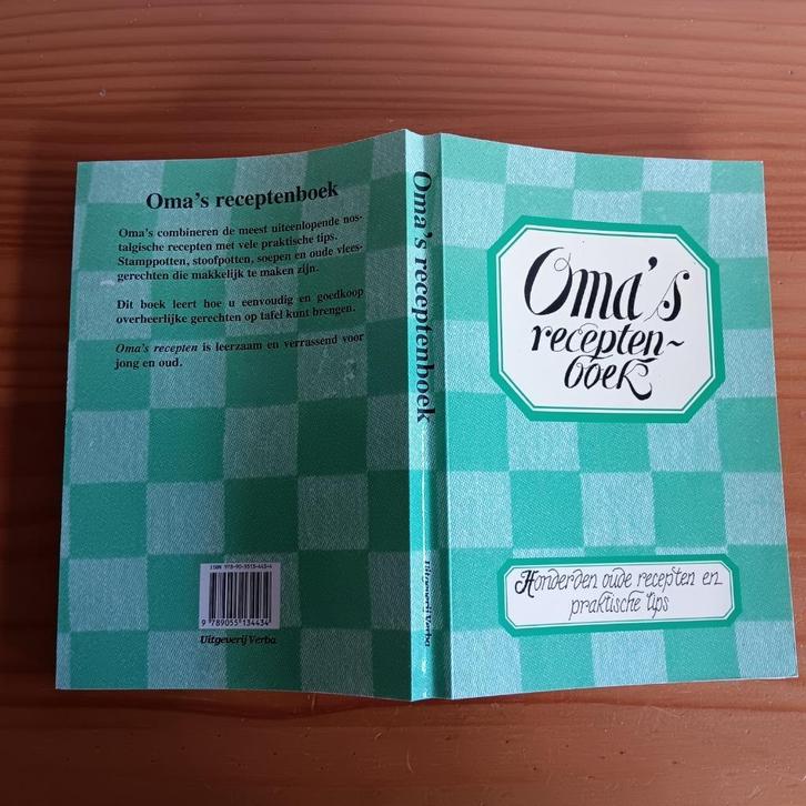 Oma's receptenboek, oude recepten, Boeken, Gezondheid, Dieet en Voeding, Zo goed als nieuw, Overige typen, Ophalen of Verzenden
