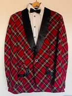 Themafeest: Rood geruite smoking mt 50/52 & overhemd mt 39, Ophalen of Verzenden, Zo goed als nieuw, Maat 48/50 (M), Rood