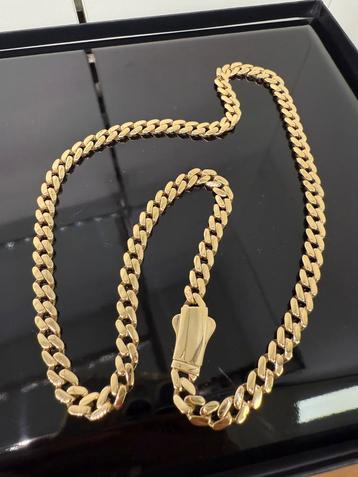 Prachtige 14k gouden cuban ketting beschikbaar voor biedingen
