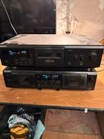 Dubbele Sony Cassettedecks TC-KE230 & TC-WE635, Audio, Tv en Foto, Cassettedecks, Ophalen of Verzenden, Dubbel, Sony, Auto-reverse