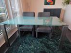 Glazen Tafelset: Eettafel, Salontafel & Bijzettafels, Huis en Inrichting, Tafels | Eettafels, Ophalen of Verzenden, Zo goed als nieuw