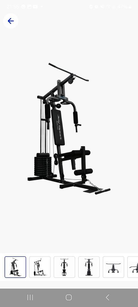 Home trainer multi krachtstation (rug, armen, benen), Sport en Fitness, Fitnessapparatuur, Gebruikt, Krachtstation, Armen, Benen
