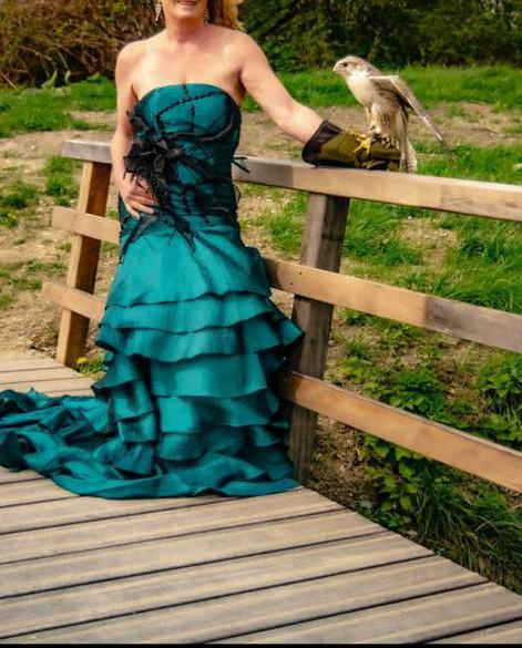 Elegante jurk met hoepel - Maat 36-40, Ophalen of Verzenden, Zo goed als nieuw, Maat 36 (S)