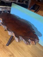 Acacia Tafel met veel schors, Huis en Inrichting, Tafels | Bijzettafels, Zo goed als nieuw, 75 cm of meer, Rustiek / Natuurlijk