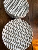 12 Dinerborden H&M Home Zilver Decor, Ophalen, Keramiek, Zo goed als nieuw, Bord(en)