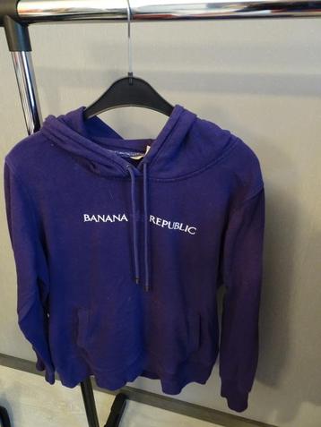 Paarse hoodie, Banana republic, maat M beschikbaar voor biedingen