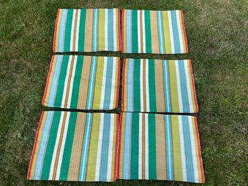 6 Mooie placemats, Gudrun Sjoden, 100% biologisch katoen beschikbaar voor biedingen