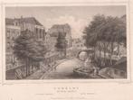 Utrecht - De Oude Gracht Staalgravure J.W. Cooke 1858, Antiek en Kunst, Kunst | Etsen en Gravures, Ophalen of Verzenden