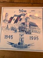 Herdenkingstegel Velsen IJmuiden Bevrijding 1945-1995, Ophalen of Verzenden