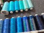 Zolderopruiming 14 klos madeira 40 classic-blauw/turqoise, Hobby en Vrije tijd, Borduren en Borduurmachines, Ophalen of Verzenden