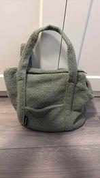 Honden transport-/draagtas Wooff olijfgroen teddy, Ophalen, Nieuw
