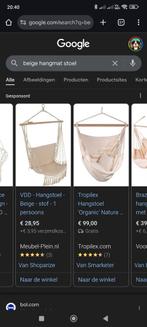 Beige Hangmat Stoelen - Set van 12, Ophalen of Verzenden, Binnen, Opvouwbaar