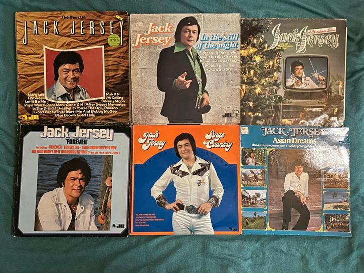 11 LP's Jack Jersey (ook per stuk te koop), Cd's en Dvd's, Vinyl | Pop, Gebruikt, 1960 tot 1980, 12 inch, Ophalen of Verzenden
