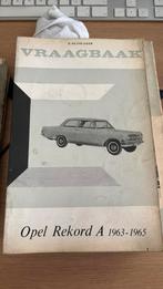 Vraagbaak Opel Rekord 1963 - 1965, Ophalen of Verzenden