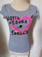 T-shirt grijs met fluor kleuren Judith Osborn mt. S, Kleding | Dames, T-shirts, Overige kleuren, Ophalen of Verzenden, Zo goed als nieuw