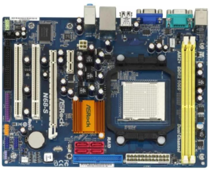 ASRock N68-S socket am3, Computers en Software, Moederborden, Gebruikt, Verzenden