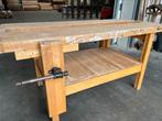 Originele houten werkbanken De Beuk / Nooitgedagt, Doe-het-zelf en Verbouw, Ophalen, Gebruikt, 170 cm of meer, Bankschroef