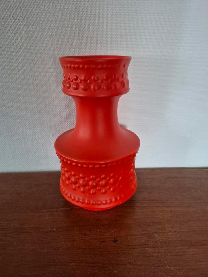 Oude Retro Vaas - Oranje, Huis en Inrichting, Woonaccessoires | Vazen, Gebruikt, Oranje, Minder dan 50 cm, Aardewerk of Porselein