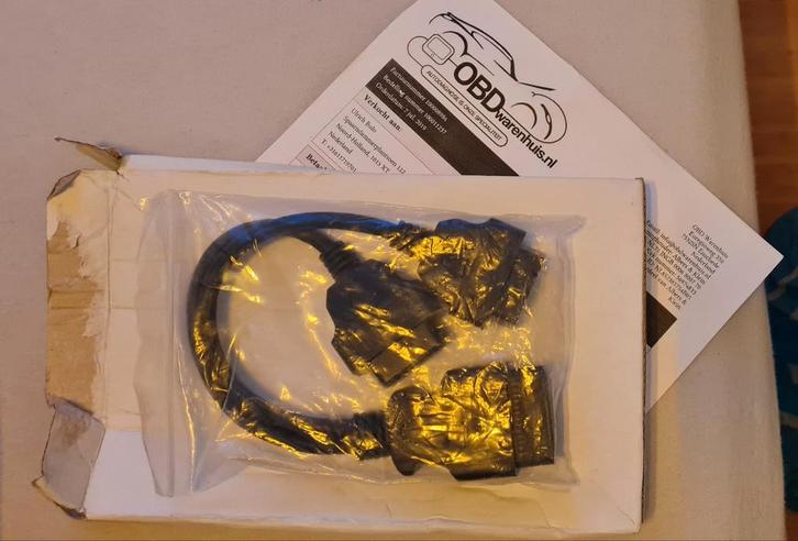 OBD2 Y Splitter Kabel - 16 Pins, 15cm, Auto-onderdelen, Elektronica en Kabels, Ophalen of Verzenden