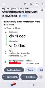 overnachting hotel amsterdam, Tickets en Kaartjes, Drie personen of meer, 1 overnachting