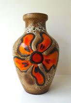 Keramiek grote vaas bruin oranje zonnebloem Carstens 368-g, Antiek en Kunst, Antiek | Keramiek en Aardewerk, Ophalen of Verzenden