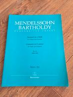 Mendelssohn Vioolconcert in e-Moll - Partituur, Muziek en Instrumenten, Bladmuziek, Klassiek, Ophalen of Verzenden, Zo goed als nieuw