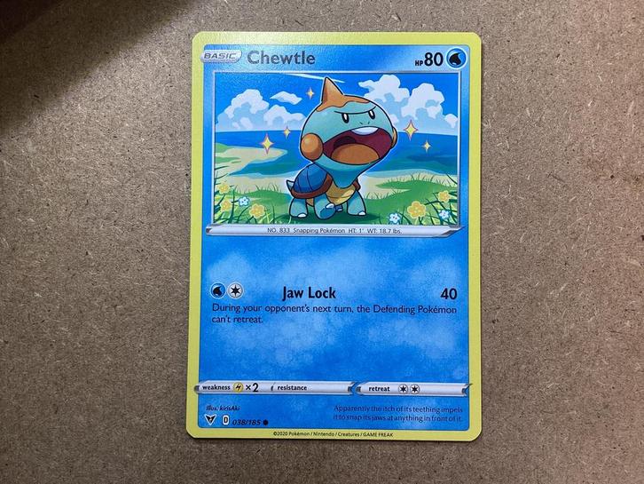 1x Chewtle [VIV 038/185] (Near Mint), Hobby en Vrije tijd, Verzamelkaartspellen | Pokémon, Zo goed als nieuw, Losse kaart, Ophalen of Verzenden