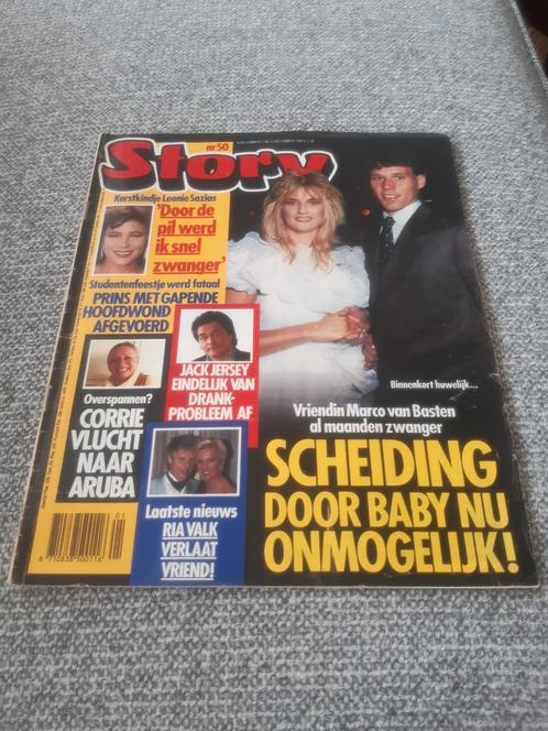 Story 1989. Nr. 50. Marco van Basten. Leonie Sazias. Toon He, Verzamelen, Tijdschriften, Kranten en Knipsels, Tijdschrift, 1980 tot heden