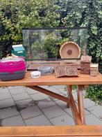 Terrarium  voor knaagdier met toebehoren, Overige typen, Zo goed als nieuw, Hamster, 75 tot 110 cm