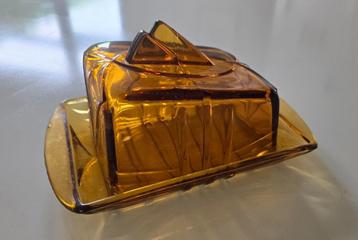 Retro Vintage BOTERVLOOT / KAASSTOLP (glas) beschikbaar voor biedingen