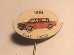 Metalen FIAT 1300 AUTOMODEL Speld (Rood/Zwart/Wit)., Verzenden, Zo goed als nieuw, Transport, Speldje of Pin