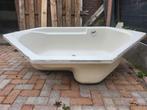 Hoekbad cremekleurig, Ophalen, 100 tot 150 cm, Overige typen, Minder dan 100 cm