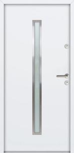 Aluminium staal voordeur 110x207 Wit Rechts