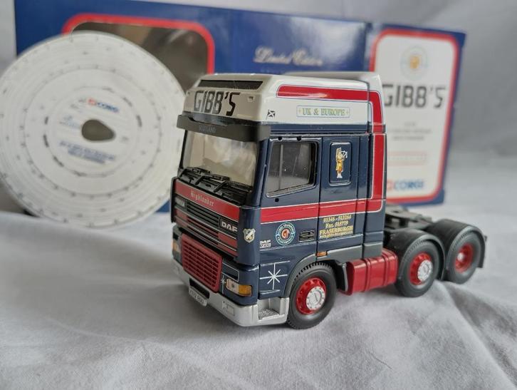 DAF 95 XF Super space cab 1:50 Corgi Limited Edition Gibb's, Hobby en Vrije tijd, Modelauto's | 1:50, Nieuw, Bus of Vrachtwagen