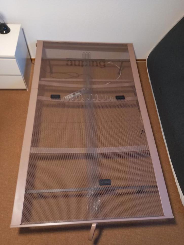 Auping Spiraalbed 120x200 met verstelbare rug, Huis en Inrichting, Slaapkamer | Bedden, Gebruikt, Twijfelaar, 120 cm, 200 cm, Metaal