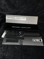 Picto horloge zwart / time passes . Kan ook voor dames, Ophalen of Verzenden, Nieuw, Polshorloge