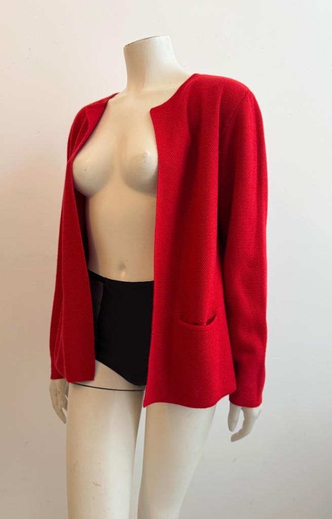 sibin linnebjerg rood wollen vestje valt als M, Kleding | Dames, Truien en Vesten, Zo goed als nieuw, Rood, Ophalen of Verzenden