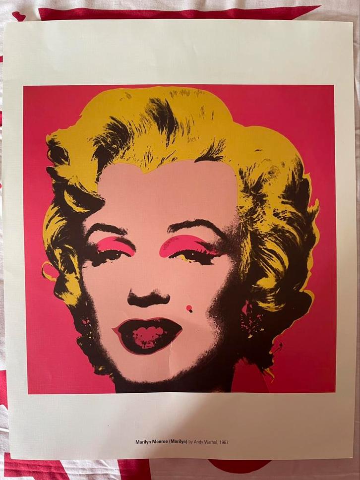 ~.~ Andy Warhol ~ Marilyn Monroe ~ El Mundo ~.~, Verzamelen, Posters, A4 of kleiner, Rechthoekig Staand, Ophalen of Verzenden