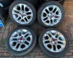 Originele 15” Fiat Panda velgen + 185/55R15 zomerbanden, Auto-onderdelen, Banden en Velgen, Gebruikt, 15 inch, Banden en Velgen
